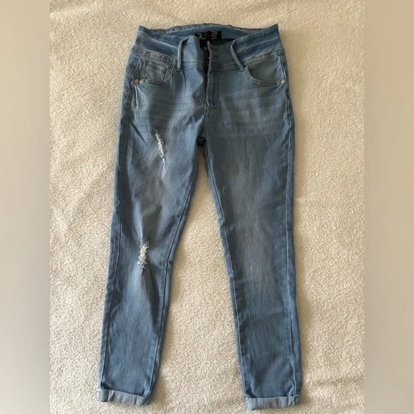 Always Friday Women’s Light Blue Ankle Jeans Size 11 - Picture 11 of 14